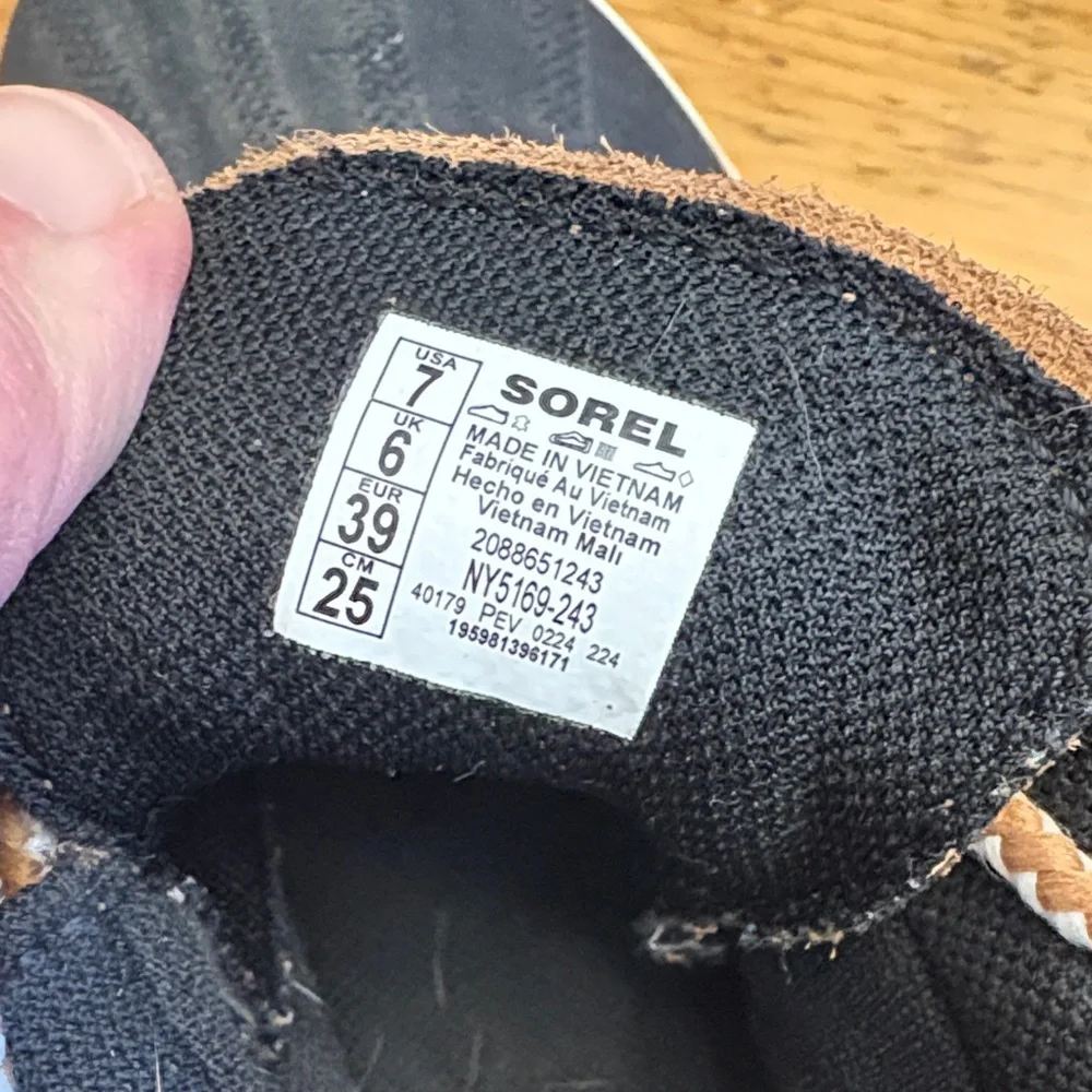 Sorel Brown and Black Waterproof Winter Rain Boots